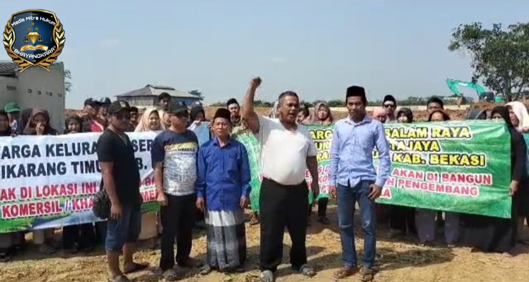Penolakan Pembangunan TPU Komersial Yang Dilakukan Oleh Warga Kelurahan Sertajaya Kecamatan Cikarang Timur Kabupaten Bekasi