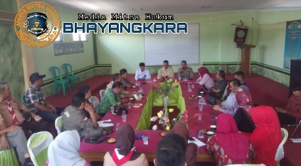 Kapolsek Binong, Menghadiri Rapat Minggon Tingkat Kecamatan Tambakdahan Kabupaten Subang