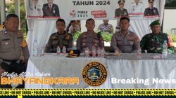 Sinergi Tiga Pilar Lakukan Pengamanan Rapat Pleno pemilu 2024 Sukatani Kabupaten Bekasi